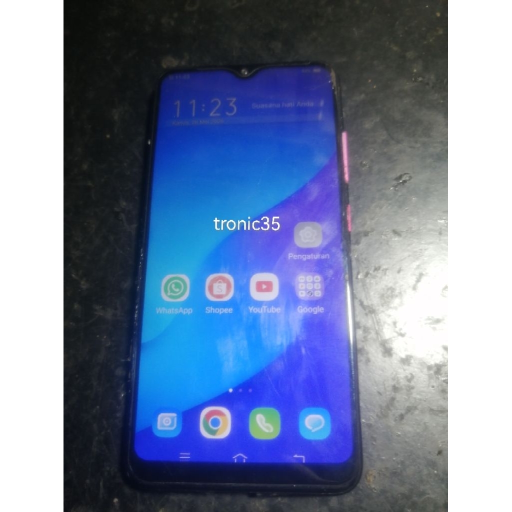vivo v11 pro 6/64 bekas original ada minus