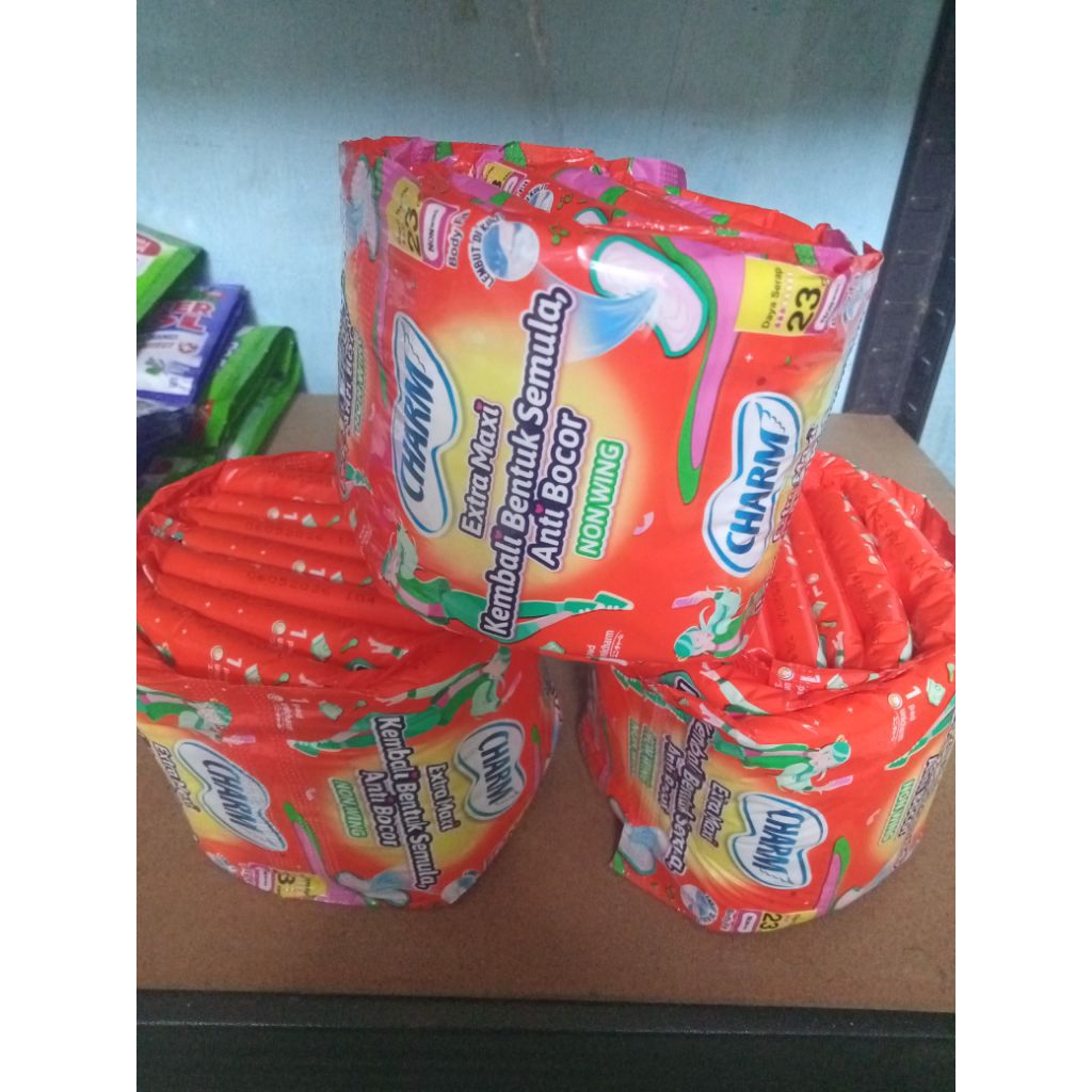 charm extra maxi 1 renteng 10 pcs pembalut wanita