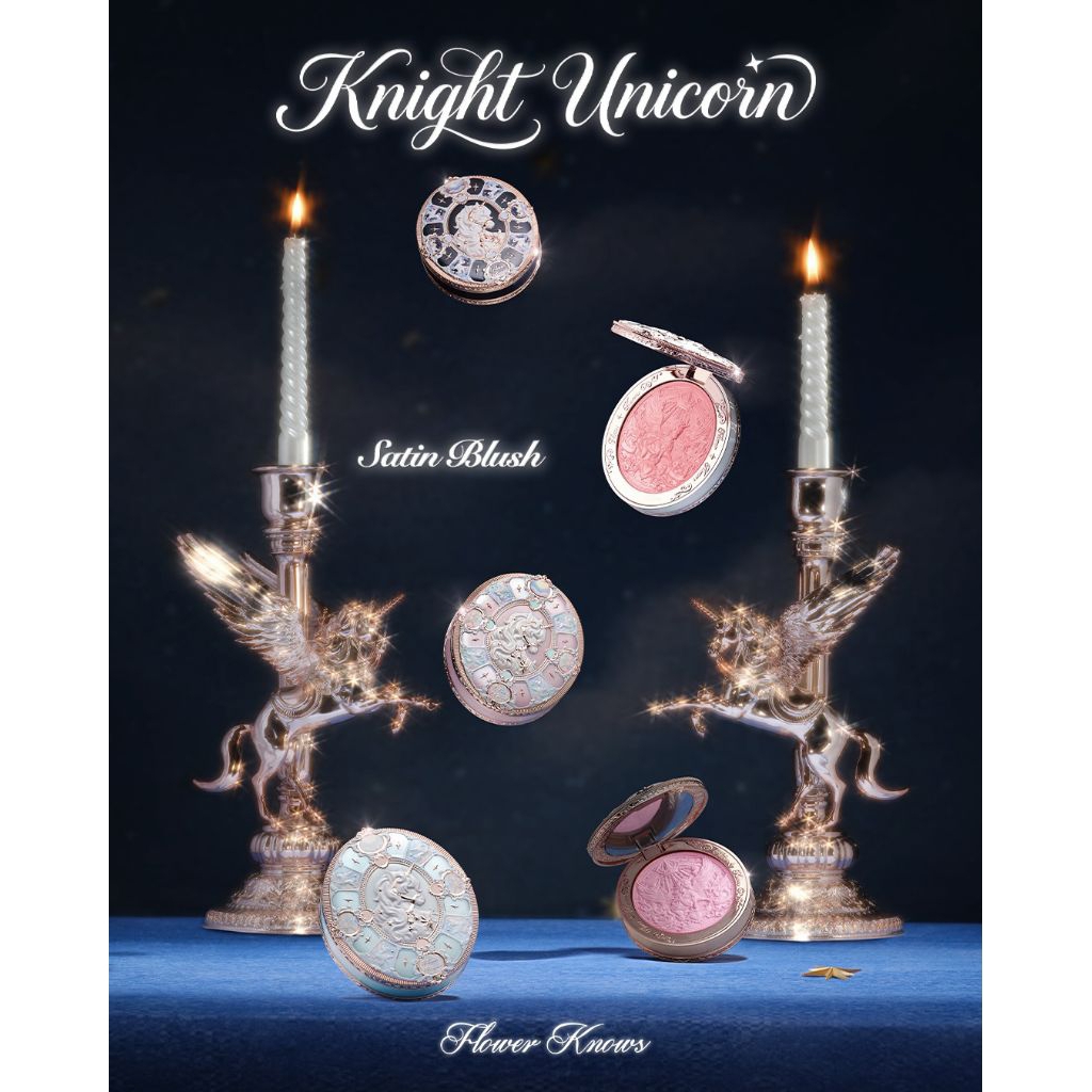[PO] Flower Knows Knight Unicorn Satin Blush