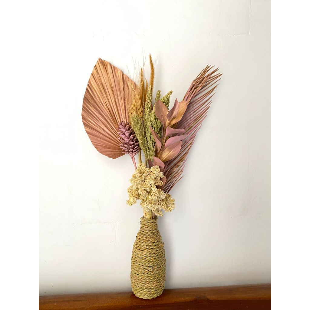 Bunga Kering dan Vas/ Dekorasi Rustic Estetik