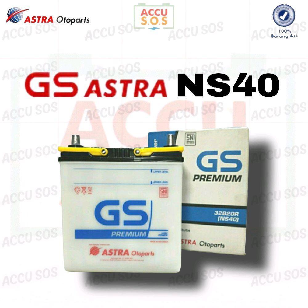 Aki GS Astra Premium NS40 - Aki Basah Original