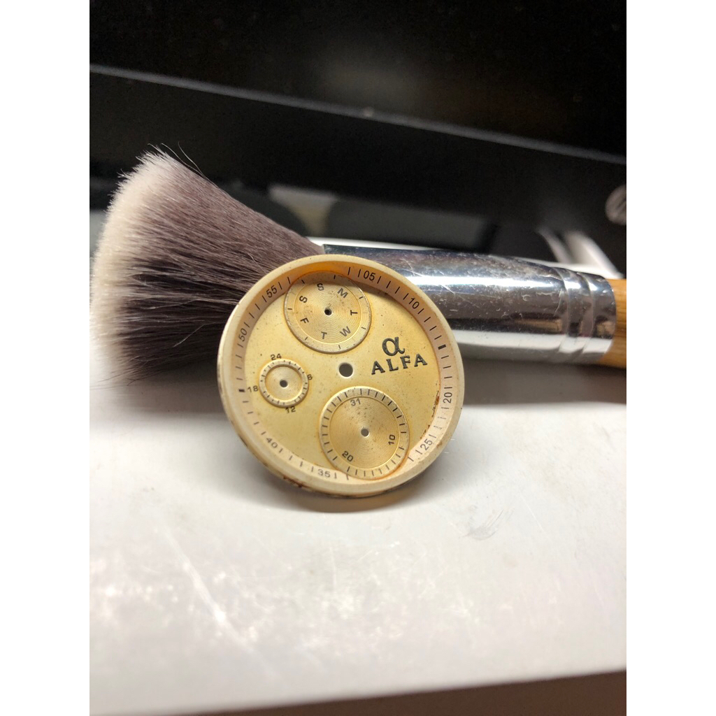 dial jam tangan Alfa diameter 31 mm klasik