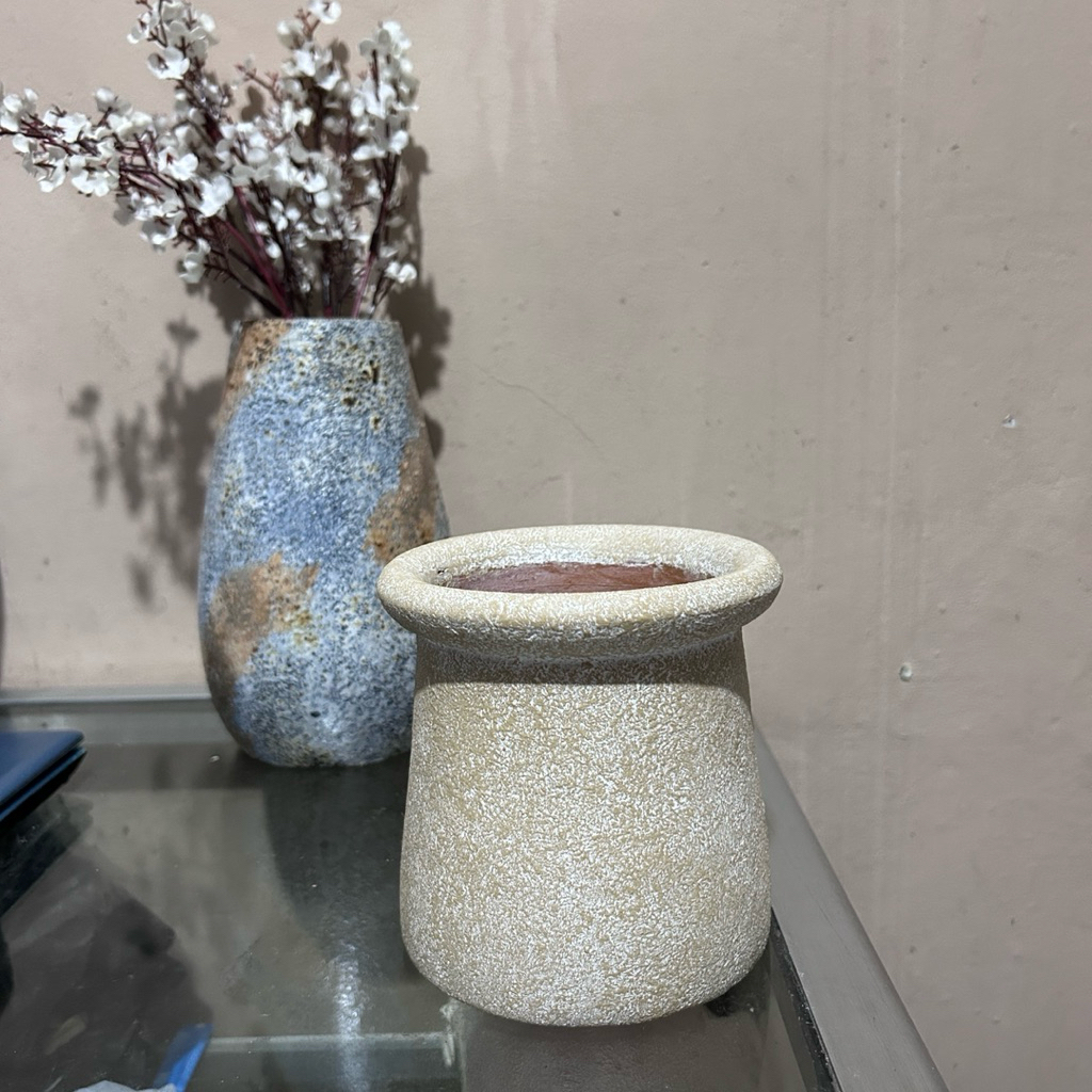 pot aesthetic CISE D12 keramik gerabah tanah liat