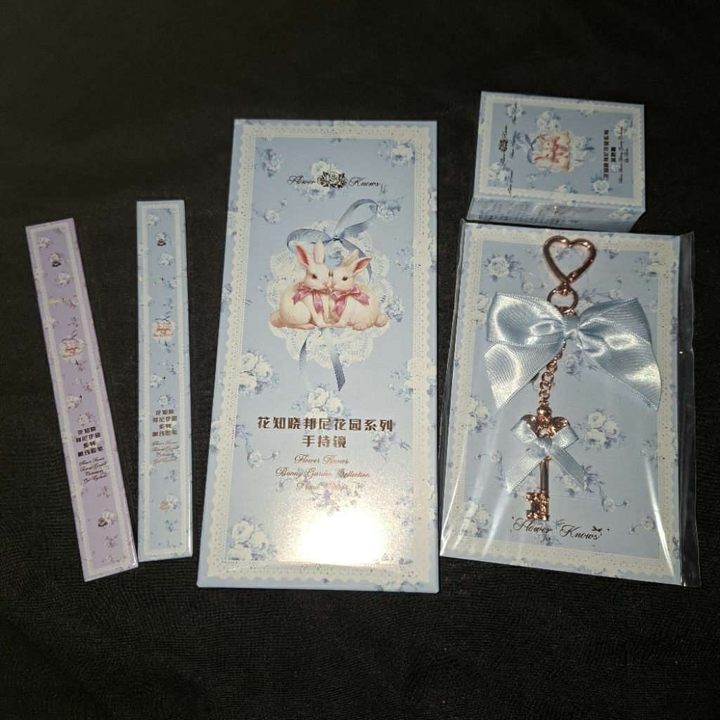 (READY) Flower Knows Bunny Garden Eyeliner hairpin jepit knight unicorn