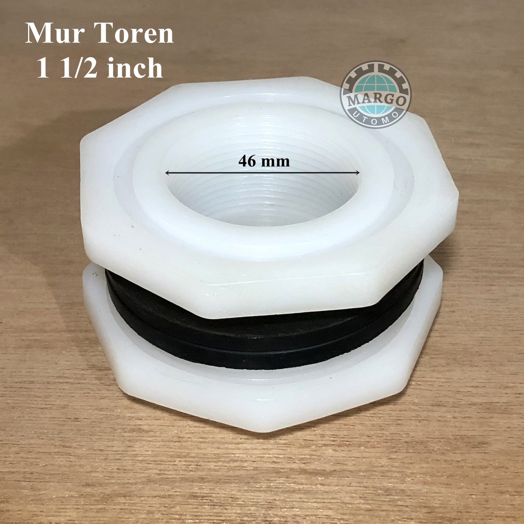 SAB Ring Toren PVC 1 " x 3/4 " Mur Toren 3/4" PVC / Drat Torn 3/4 Inch Drat toren 3/4" drat | drat k