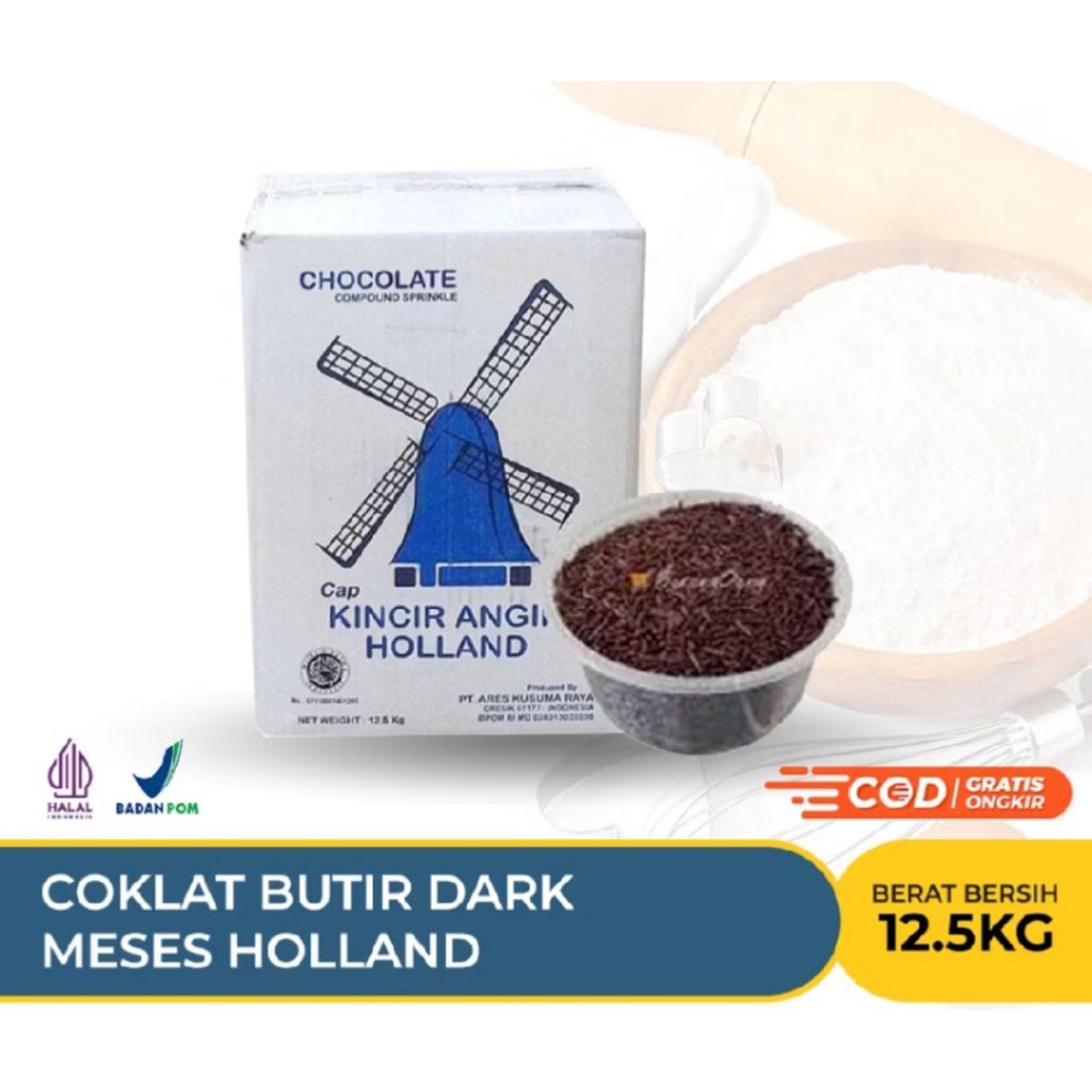 Meses Cokelat Holland 12,5kg -Harga per dus