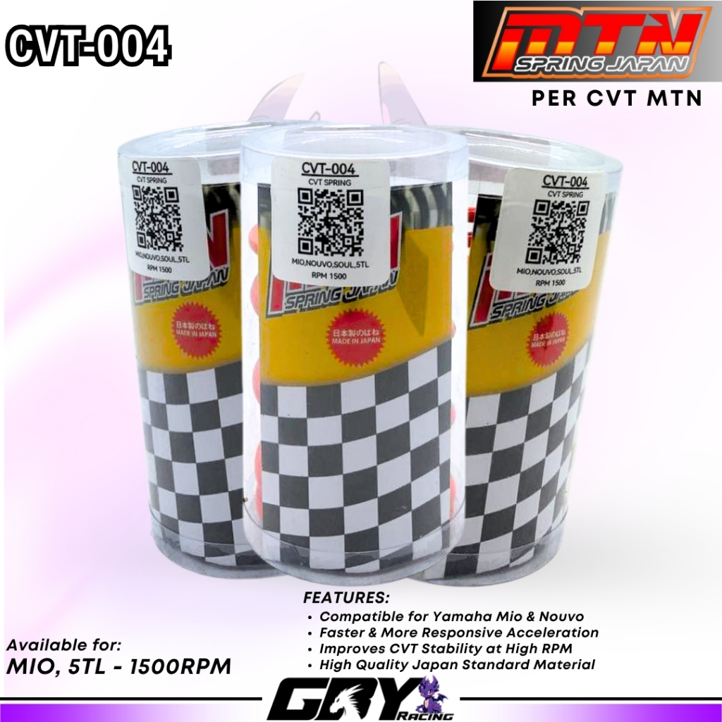 MTN Spring Japan CVT Spring CVT-004 1500RPM - Per CVT Japan +20% Mio,Nouvo Original