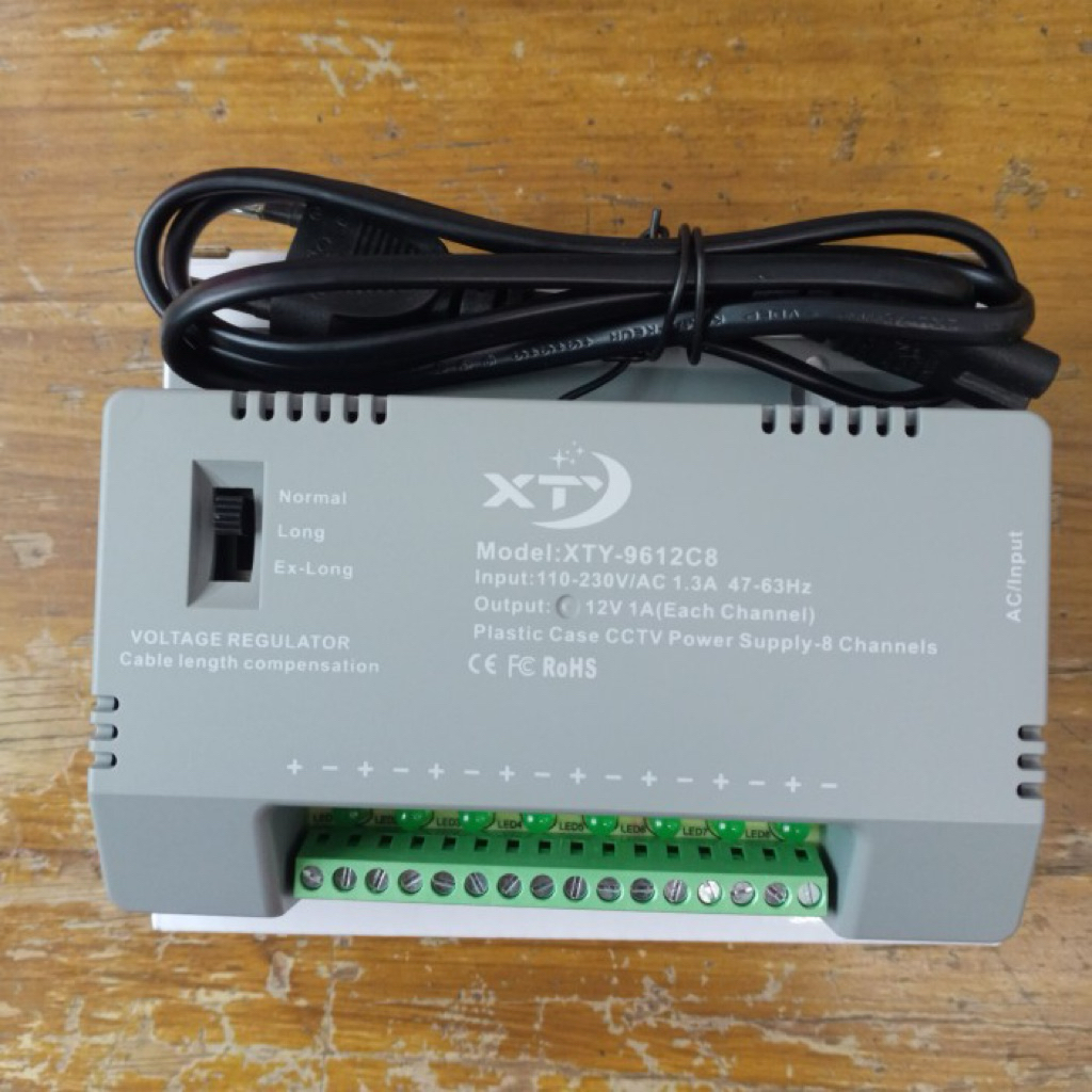 POWER SUPPLY CCTV 4 & 8 CHANNEL SWITCHING PSU CCTV