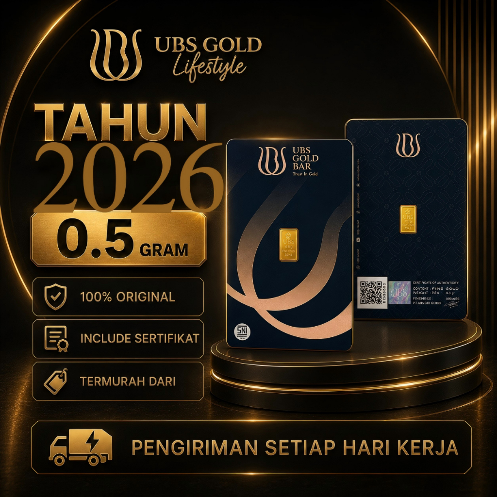 Gold Logam Mulia Ubs ( Lm ) 0.5 gr 0.5 Gram