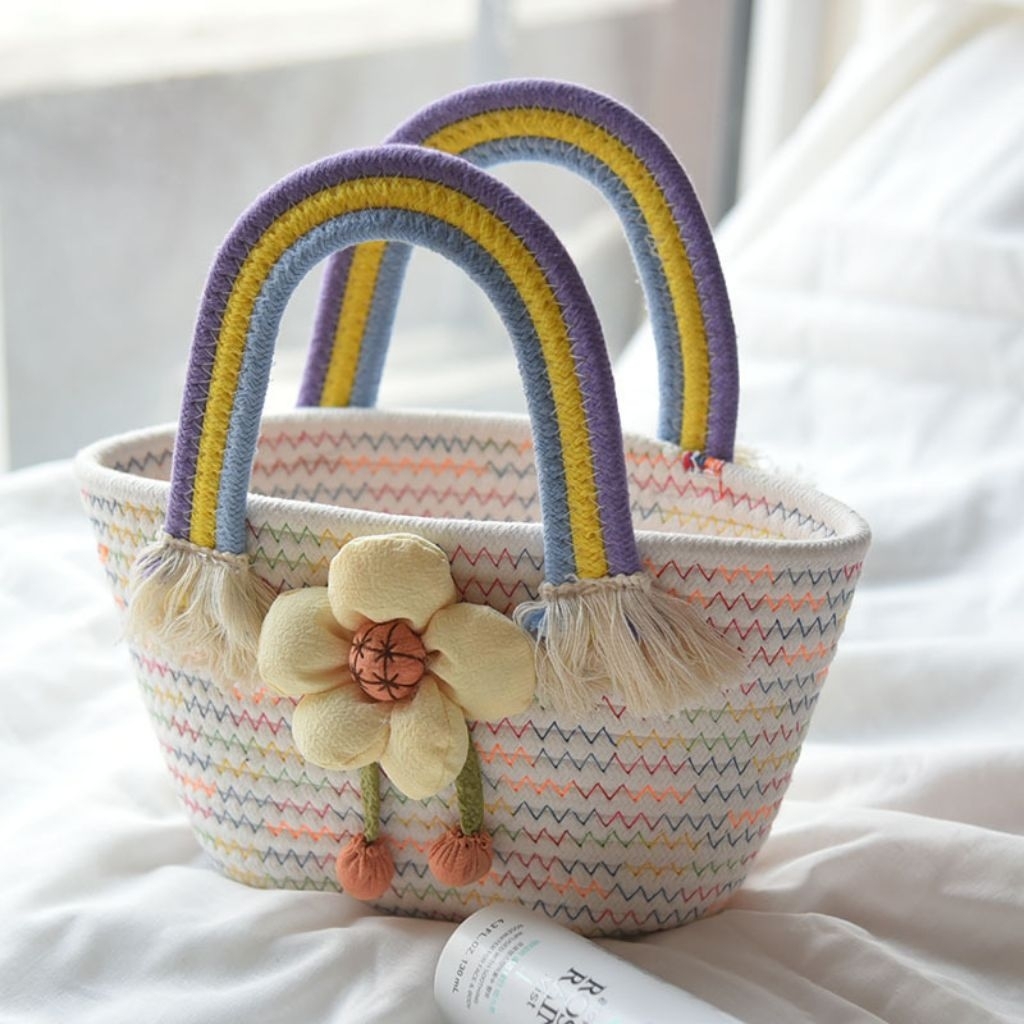 Totebag Kain Rajut Tas Hampers Tas Ulang Tahun