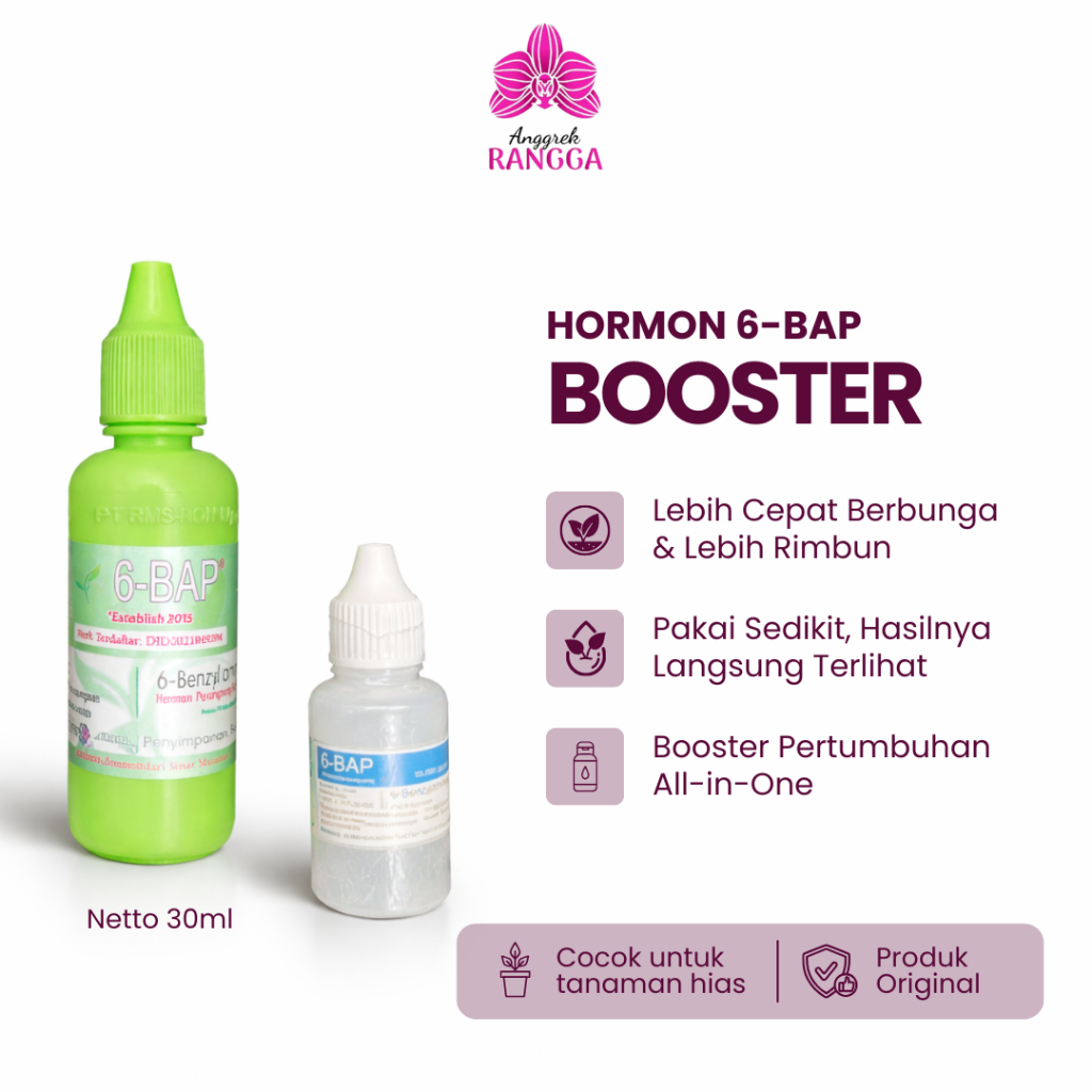 Pupuk Hormon Pertumbuhan 6-BAP Original | Booster Pembungaan Anggrek