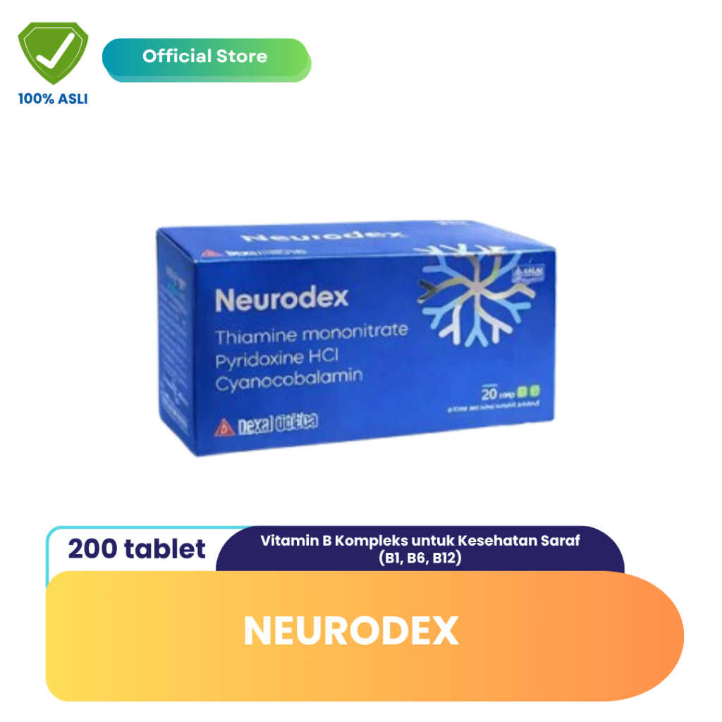 NEURODEX Box Vitamin Saraf Isi 200 Tab
