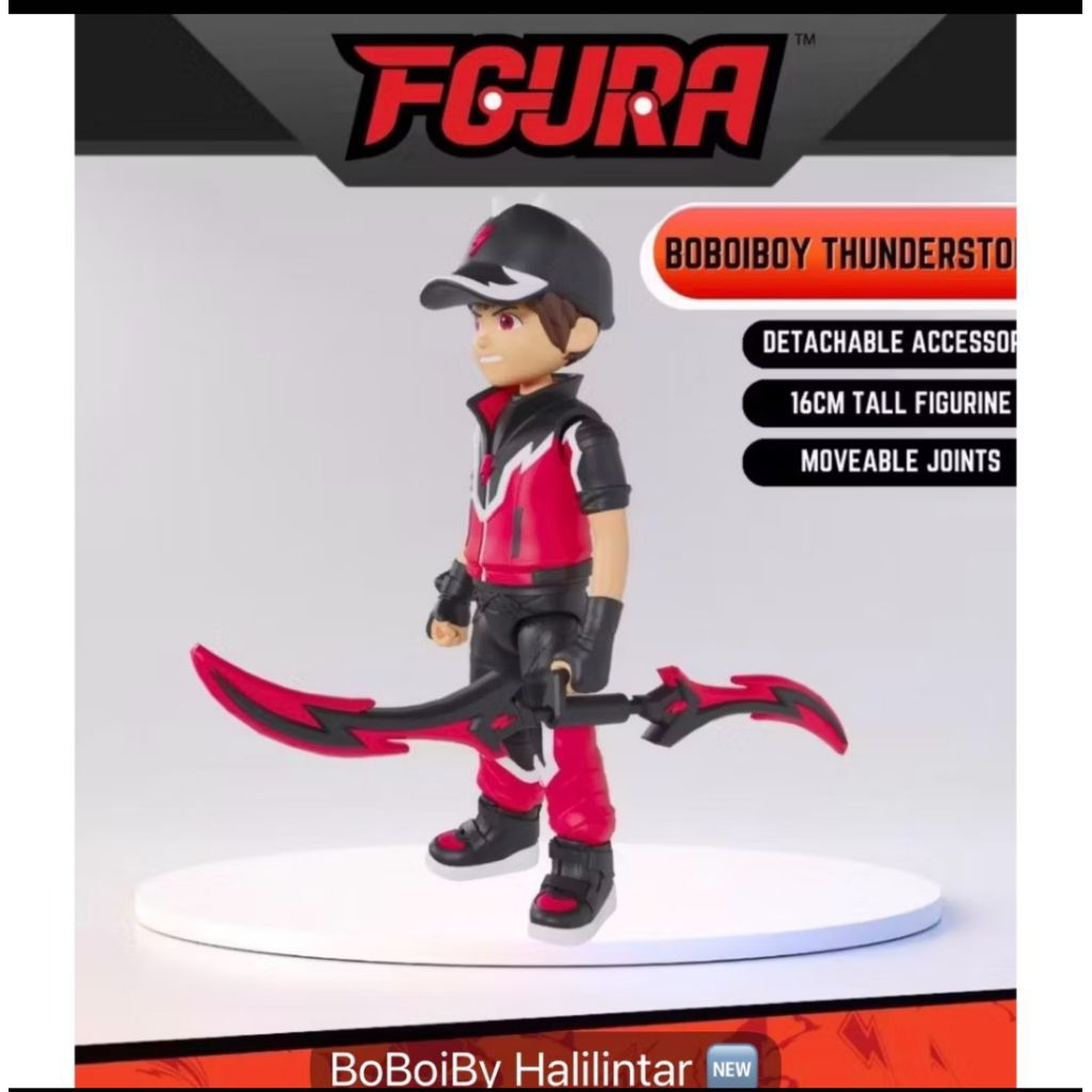 Action Figure Boboiboy Halilintar Fgura Boboiboy Thunderstorm