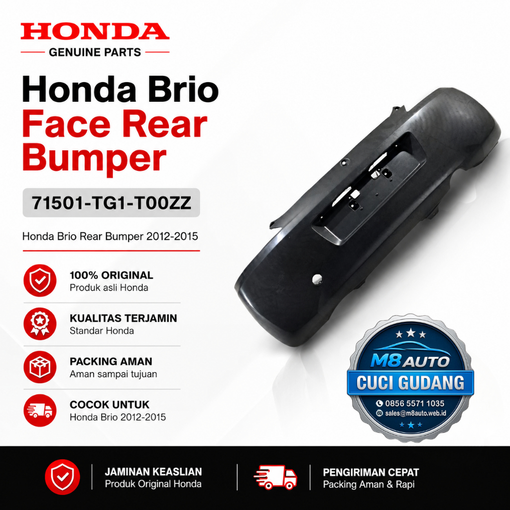 Honda Brio 2012-2015 Bumper Belakang