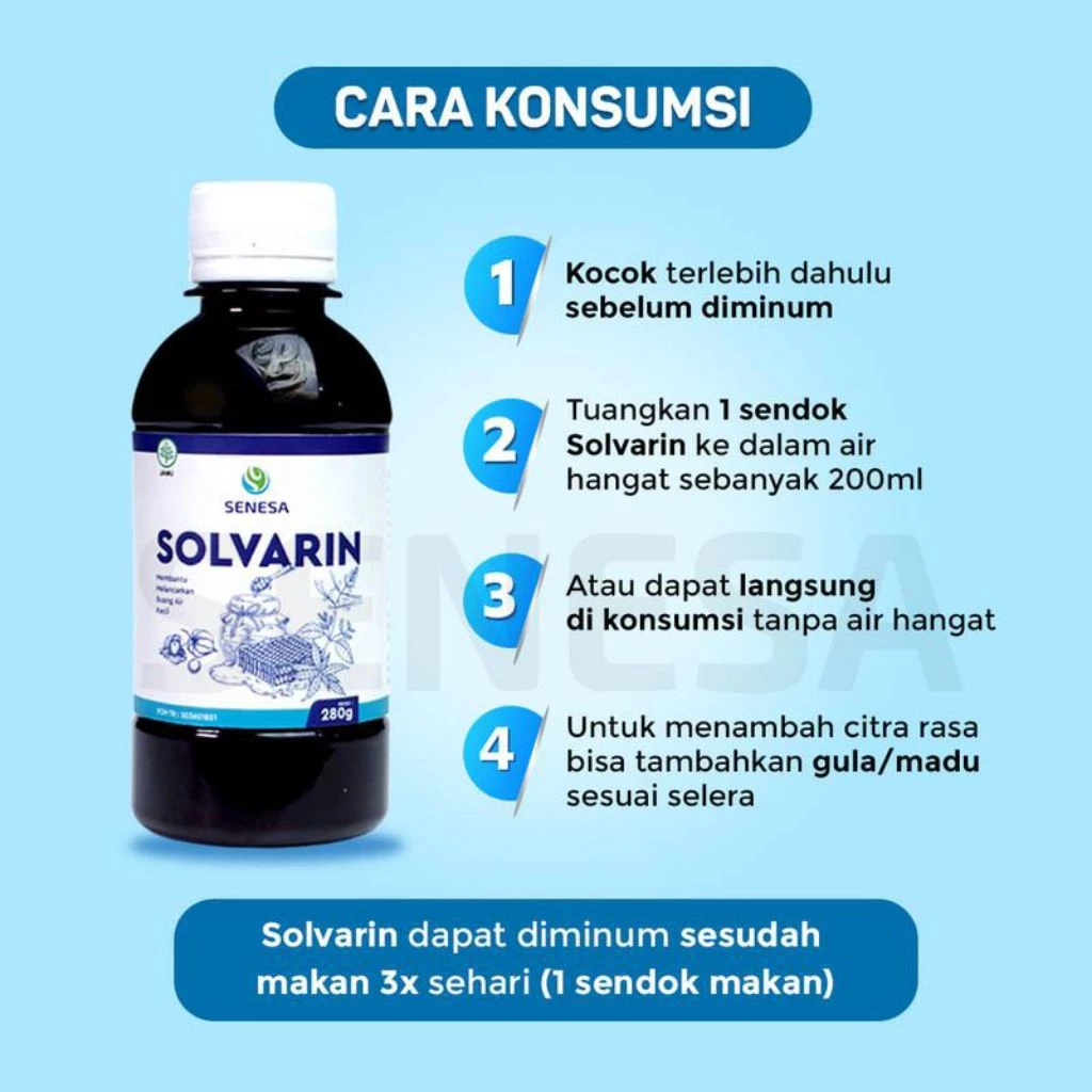 PROMO 5.5 Solvarin Madu Herbal Obat Batu Ginjal Prostat