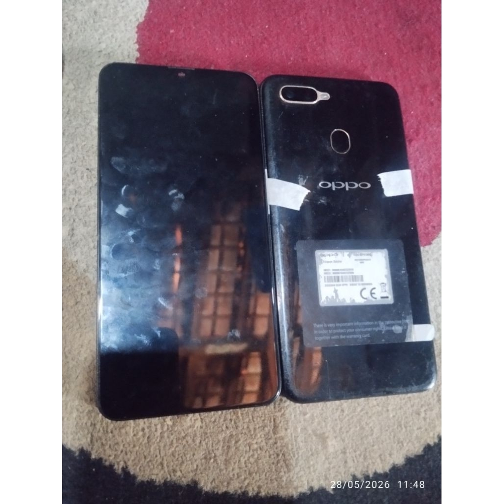 lcd oppo a5s original tinggal naik mesin