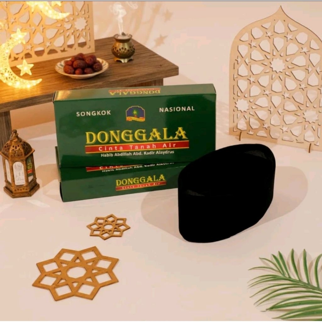 Songkok Hitam Donggala/Peci Hitam Donggala/Kopyah Hitam Donggala