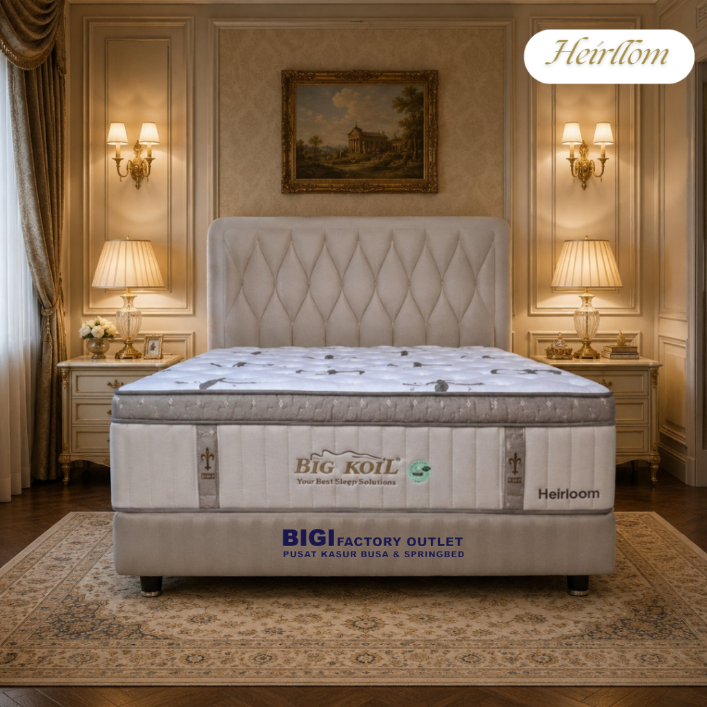 Kasur/Springbed/Matras/Ranjang/Springbed Modern/Set Springbed/Springbed Mewah/Big Koil Type HEIRLOOM