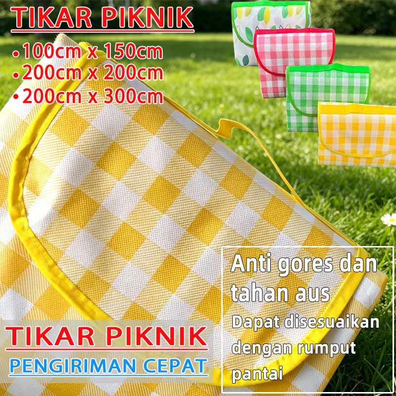 [profesional] tikar kain piknik estetik tikar waterproof 200x200 tikar piknik lipat tikar piknik pol