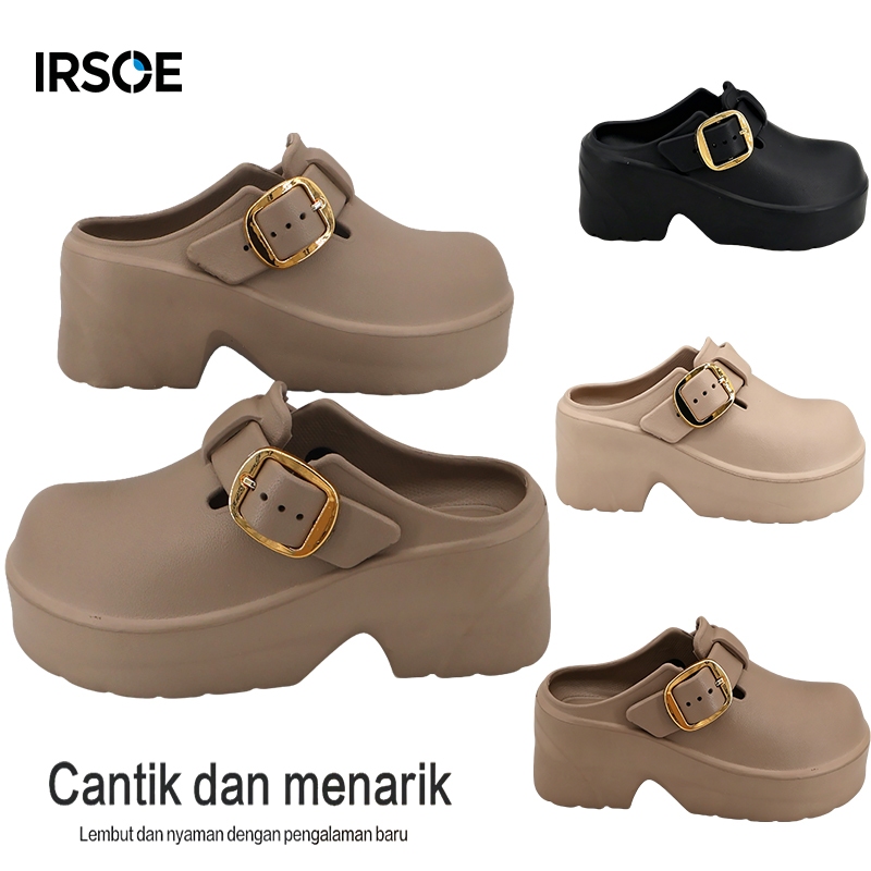 IRSOE Sandal Wanita Sandal Wanita Kekinian Sandal Jelly Wanita Sepatu Sendal Wanita Anti Slip #982
