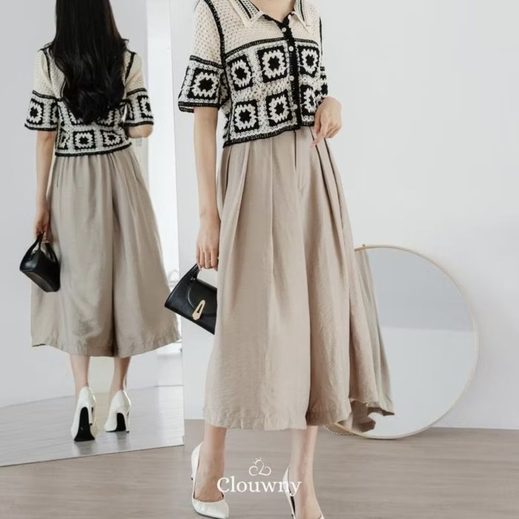PADDY FLOWER MARKET CARDIGAN RAJUT RAINBOW IMPORT KNITWEAR Celana Kullot Rok Import