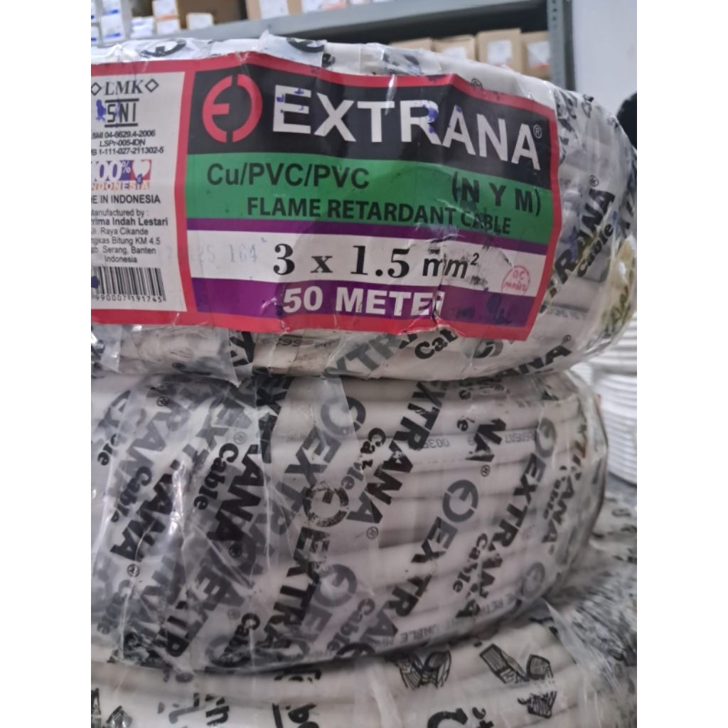 KABEL NYM 3X1,5 50M EXTRANA KABEL NYM 3X1,5MM EXTRANA 50M