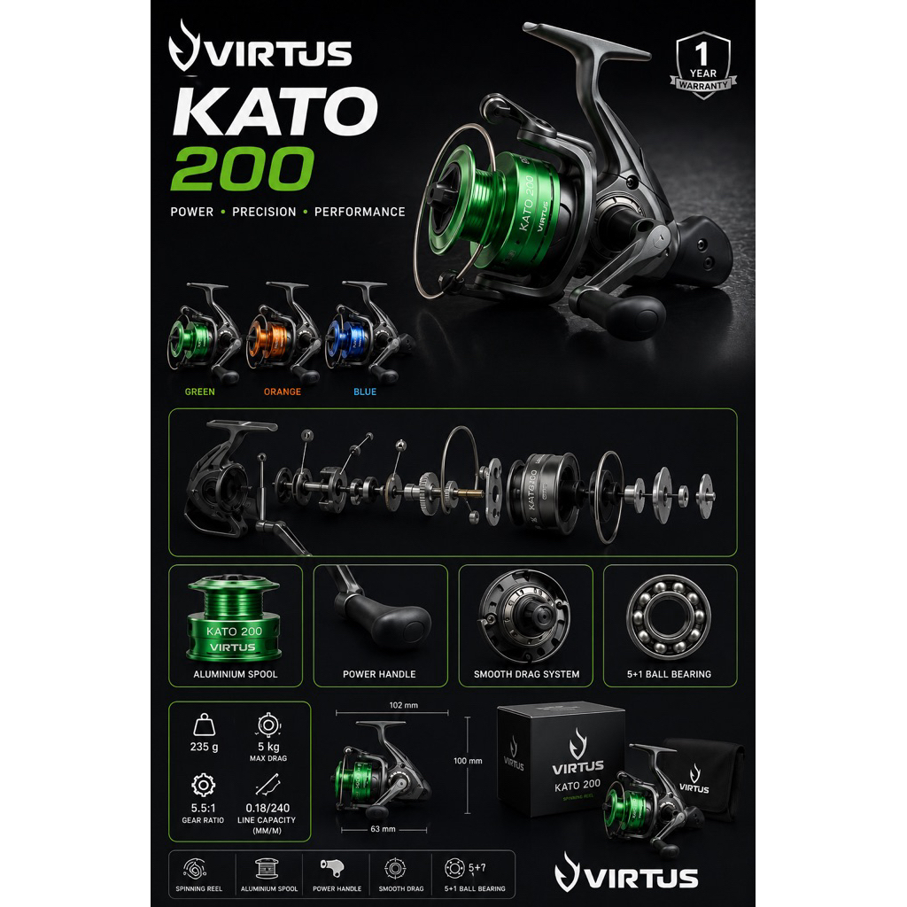 REEL MINI VIRTUS KATO 200