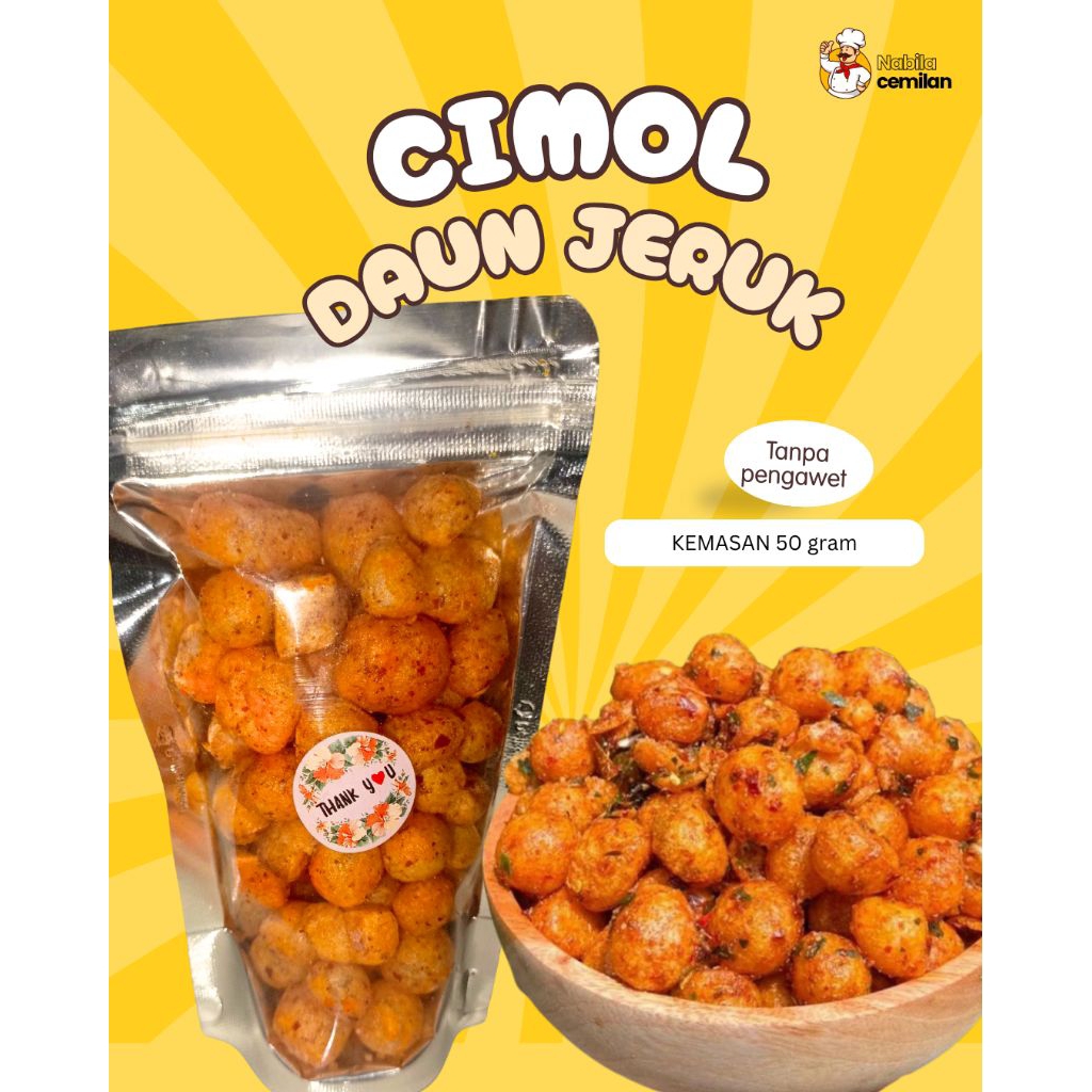 SNACK CEMILAN CIMOL PEDAS DAUN JERUK //CIMOL DAUN JERUK//CIMOL CRISPY
