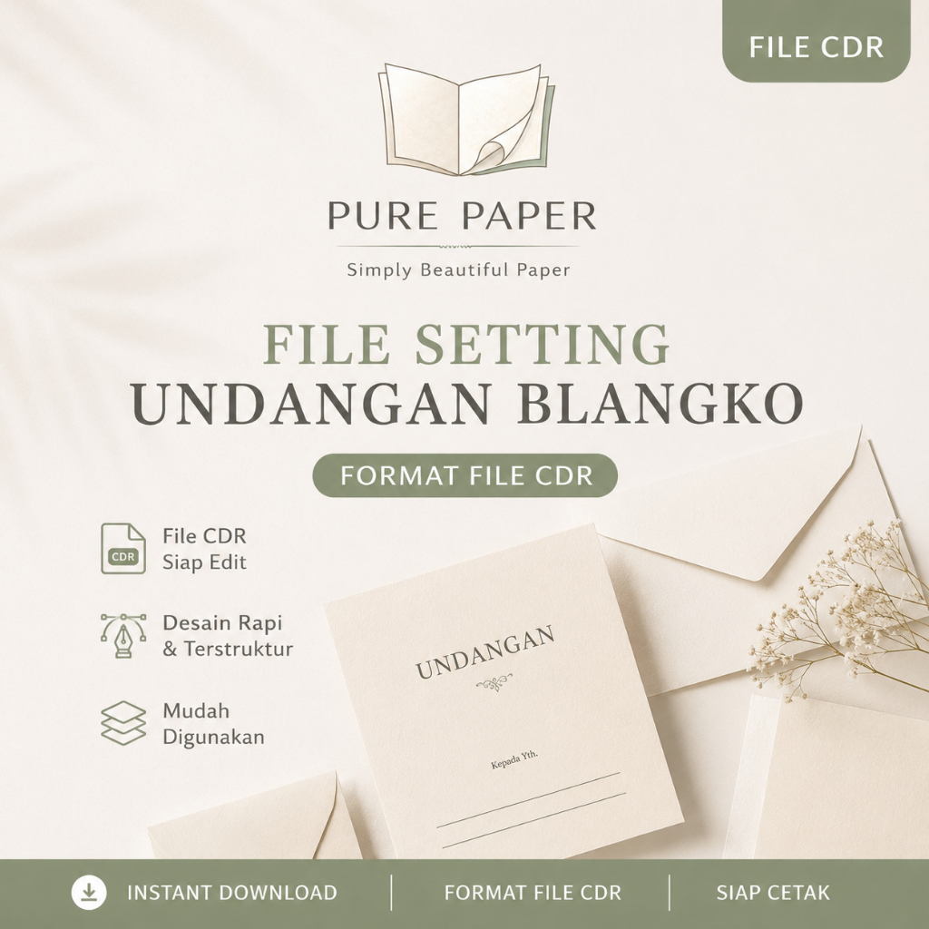 Template Desain Undangan Blangko - File Setting Undangan