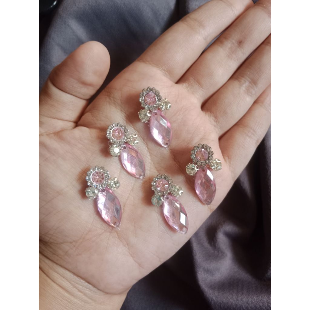 Payet rangkai instan kode PR-7 | payet rangkai mutiara | permata kristal jahit