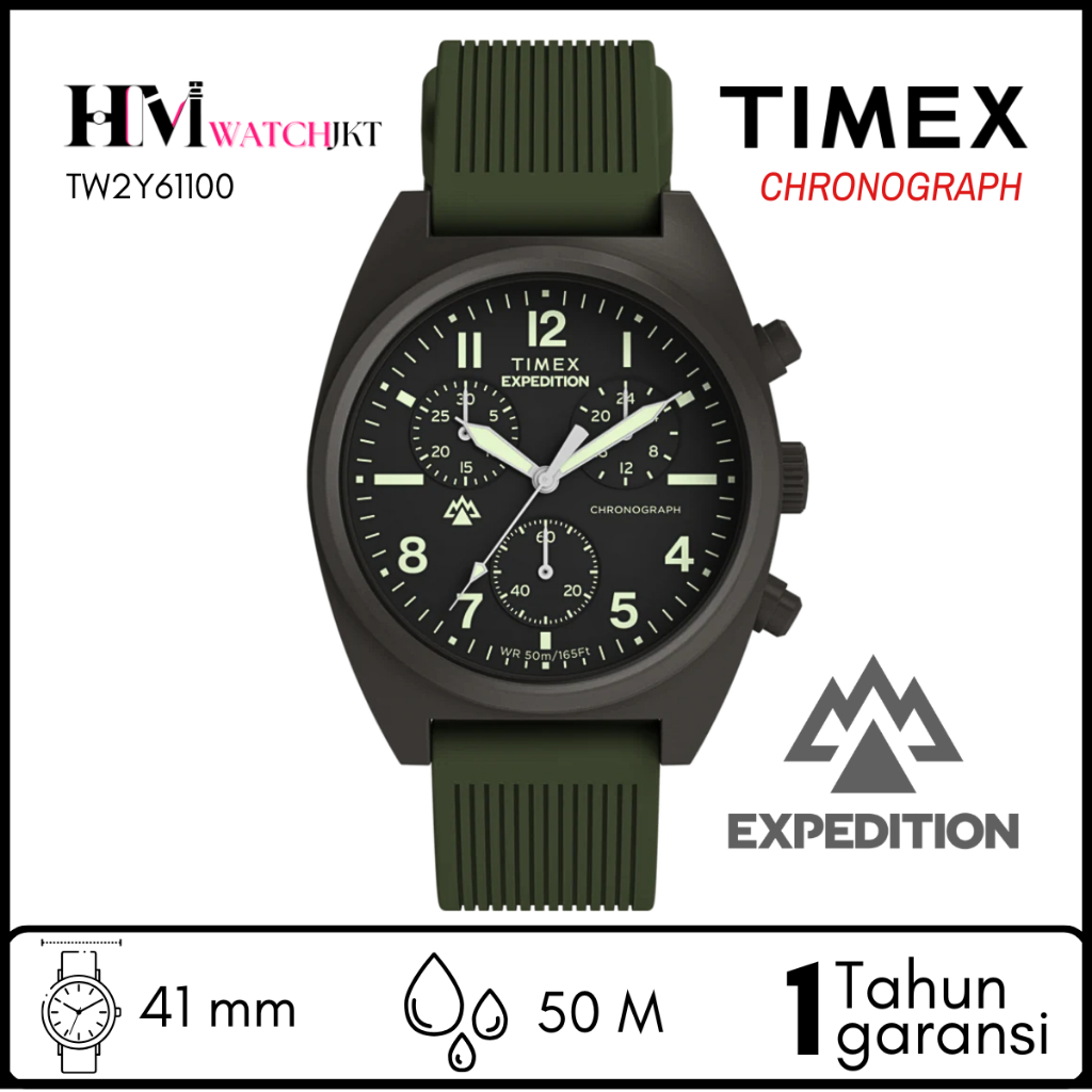 TIMEX TW2Y61100 EXPEDITION CAPSTONE CHRONOGRAPH Jam Tangan Pria Origial Analog Antiair