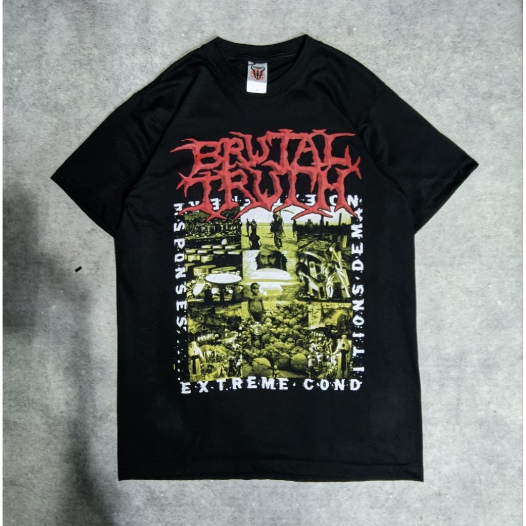 T-shirt Band BRUTAL TRUTH/Kaos Band Underground by Heivenhell/Prapatan rebel