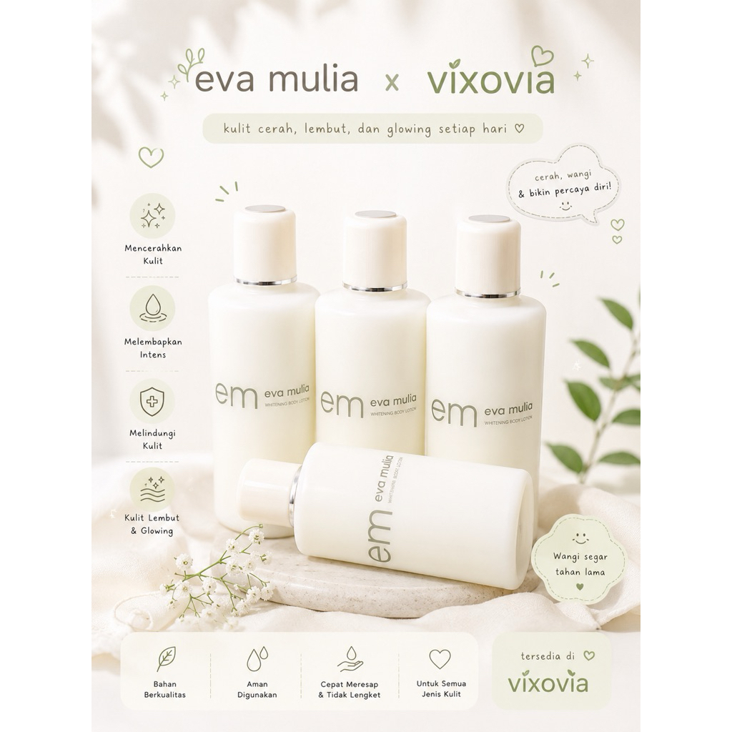 Whitening Body Lotion / Lotion Pemutih Eva Mulia