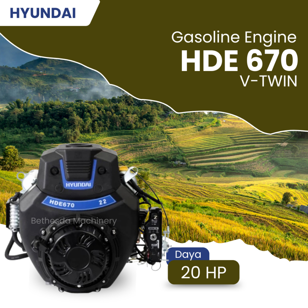Mesin Gasoline Engine 20 Hp Mesin Penggerak Bensin V TWIN HDE670
