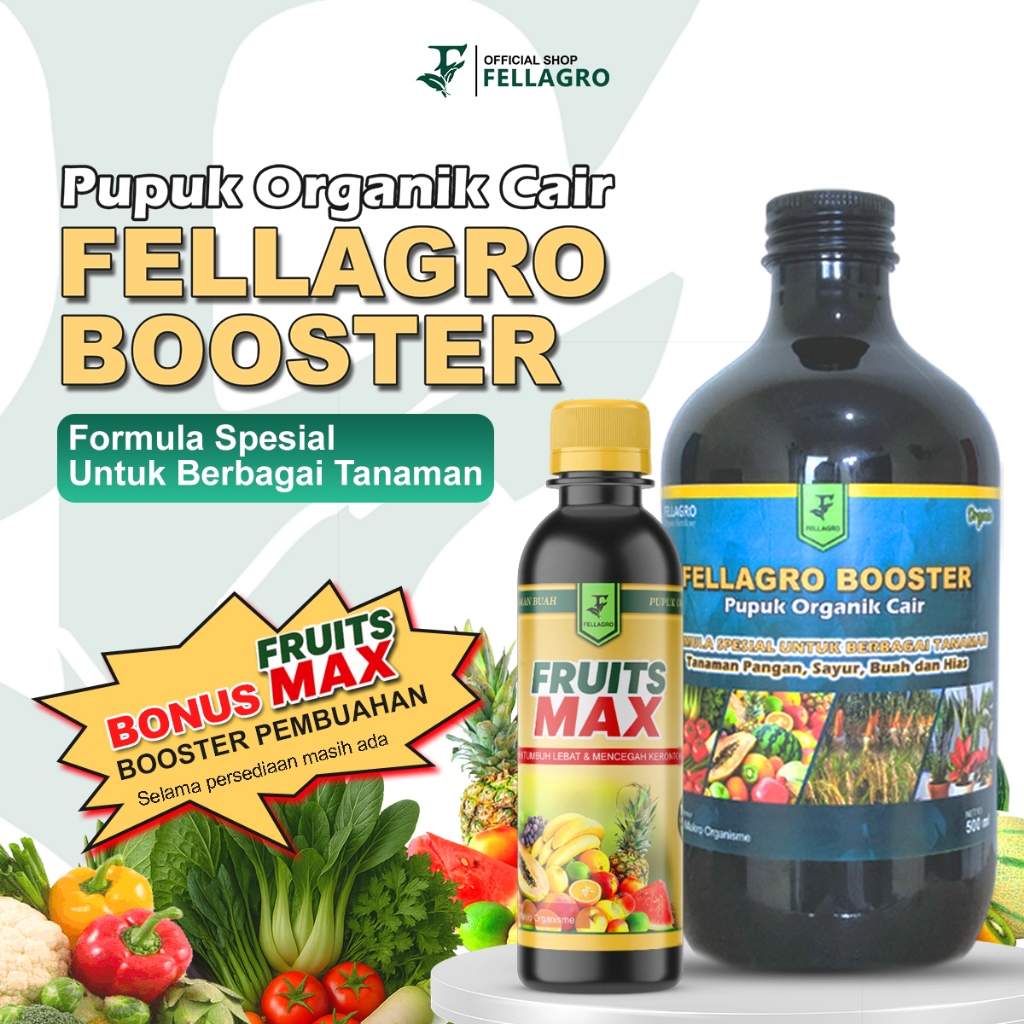 Fellagro - Pupuk Organik Cair Fellagro Booster 500ml POC Cocok Untuk Semua Tanaman Pupuk Booster