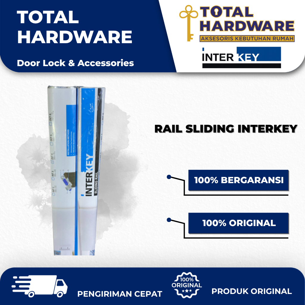 Rel Sliding Pintu Geser Aluminium Merk Interkey Original
