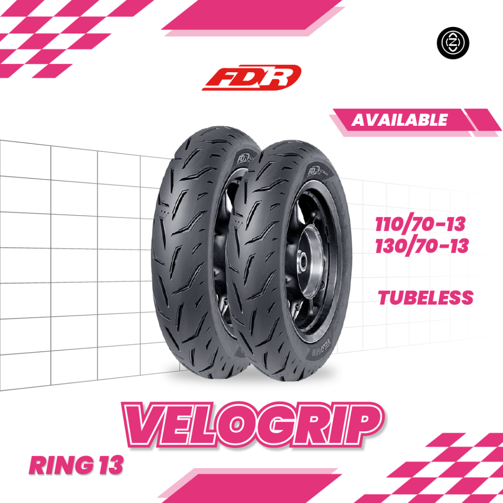 Ban matic FDR Federal Velogrip 110/70 130/70 Ring 13 Tubeless ADV PCX NMAX
