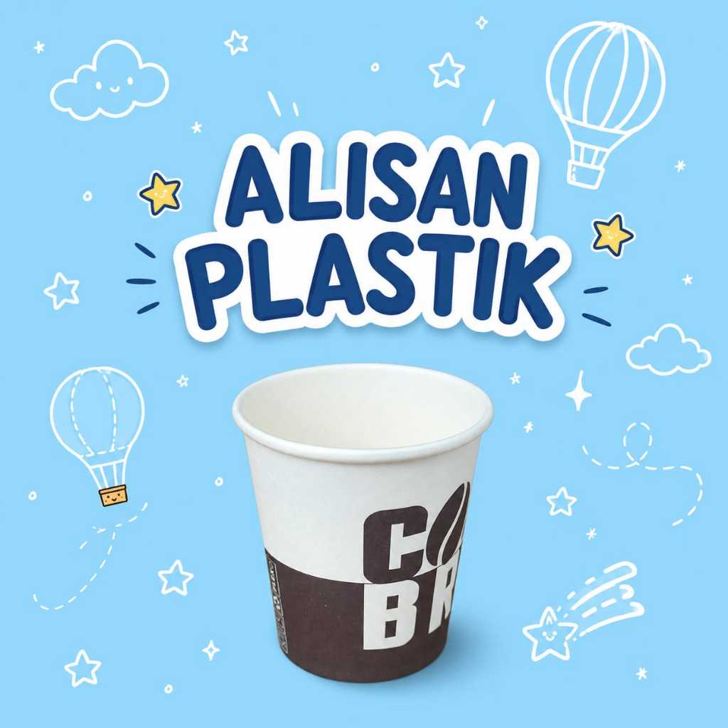 PAPER CUP 4 OZ MOTIF ISI 50