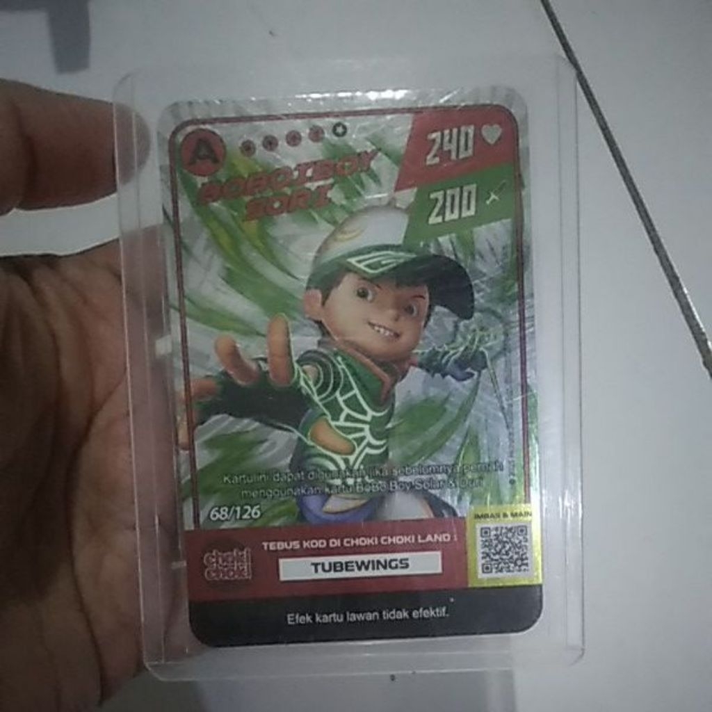 kartu boboiboy monsta galaxy card season 1 boboiboy sori 68/126