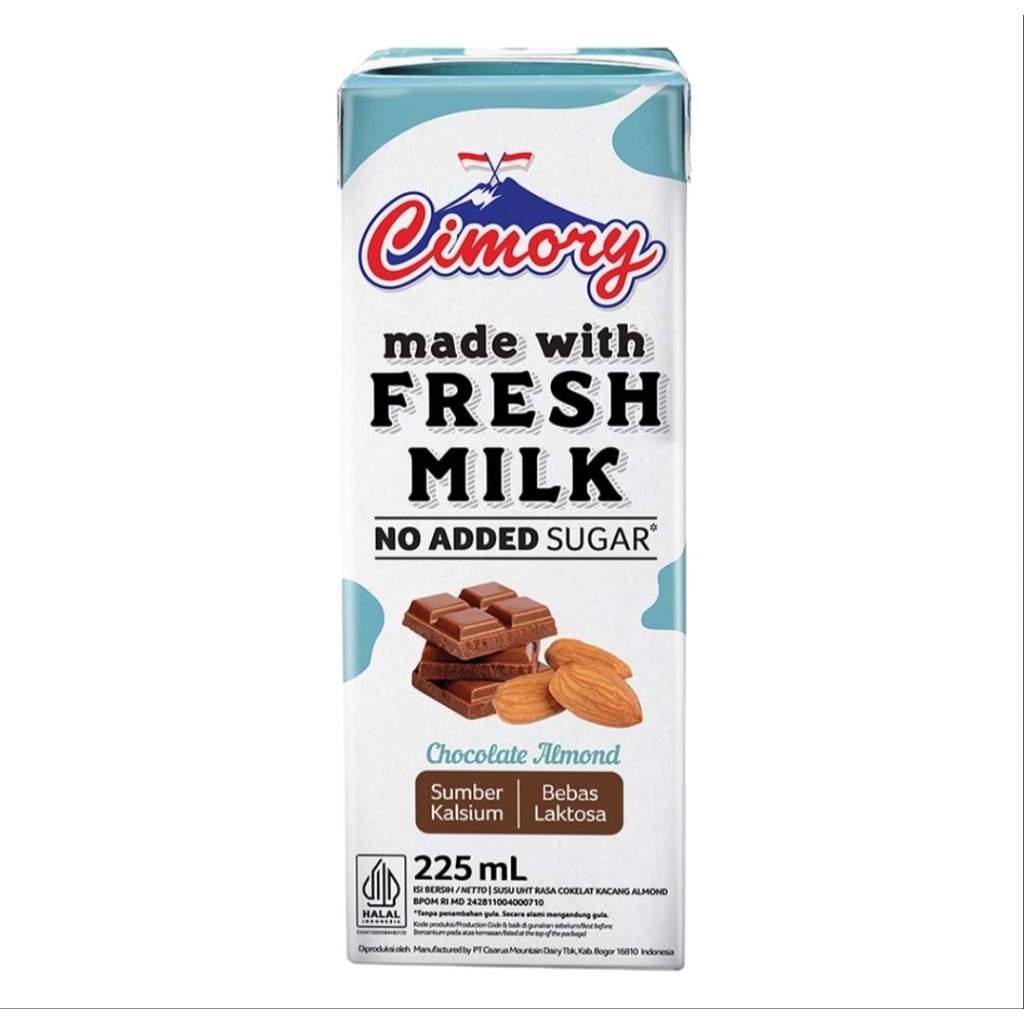 Cimory Susu UHT Tanpa Gula Tambahan Almond 225 ml