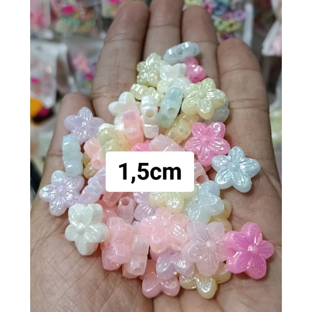 mute manik bunga jely kilap AB ecer 50gram