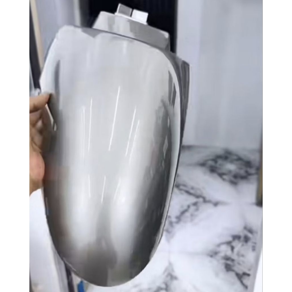 CAT PU SILVER TITANIUM KUALITAS PREMIUM CAT MOBIL CAT MOTOR