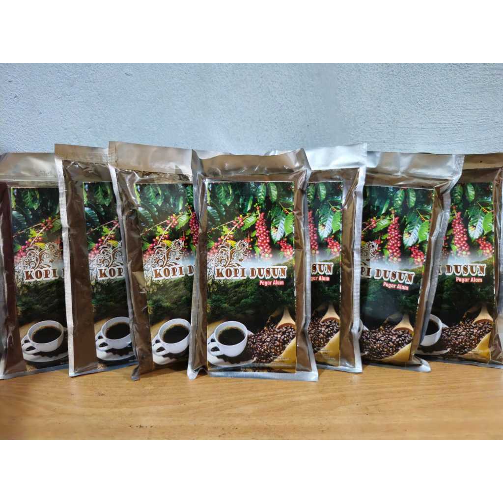kopi dusun khas sumatra selatan 100% biji kopi asli