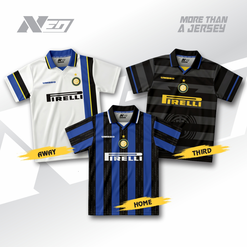 NeoSport | JERSEY RETRO INTER MILAN 1997/98 | JERSEY VINTAGE | JERSEY BOLA | JERSEY CASUAL