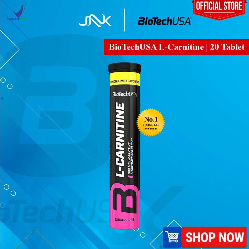 BioTechUSA L Carnitine Fatburner 20 Tablet | Diet Lean Body Fatloss Mengubah Lemak Menjadi Energy