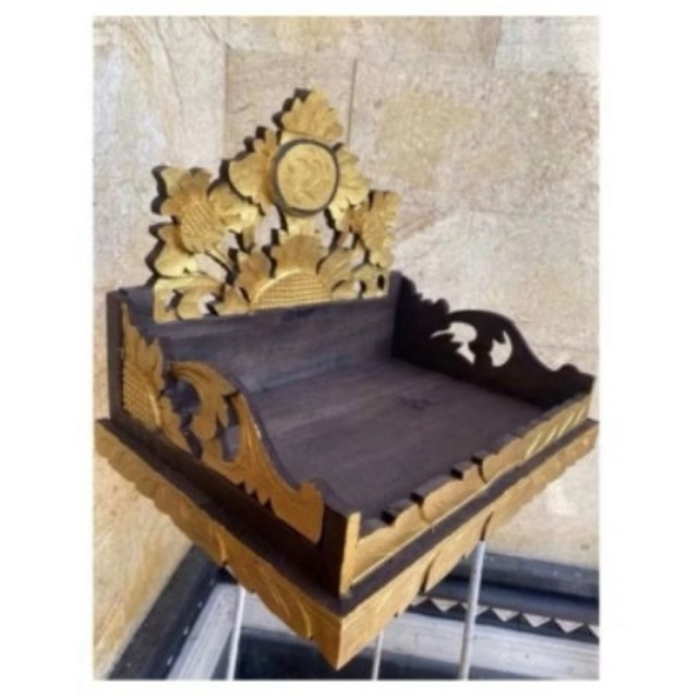 Pelangkiran -+ 30cm premium kayu cempaka ukir