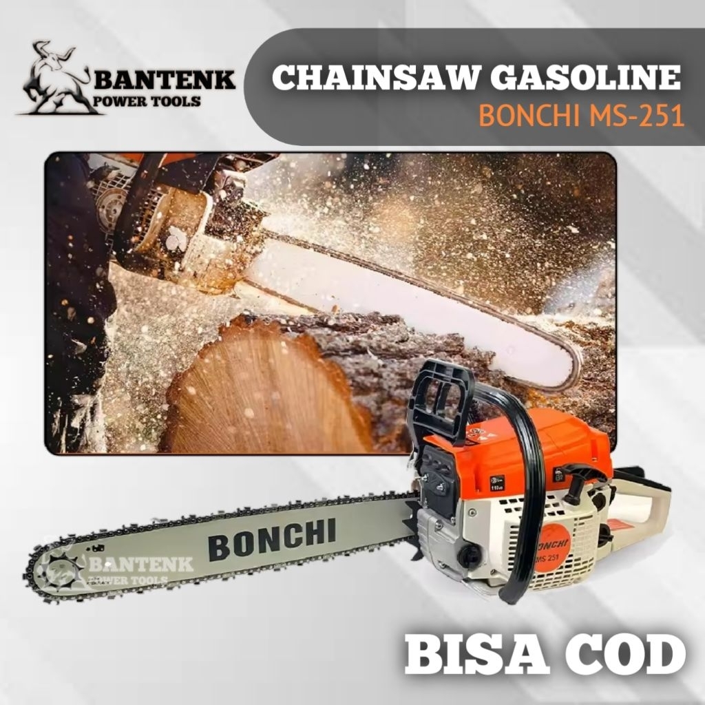 CHAINSAW MESIN 20 INCH GERGAJI MESIN SENSO. MESIN POTONG KAYU POHON CHAINSAW SENSO 20 INCH LENGKAP S