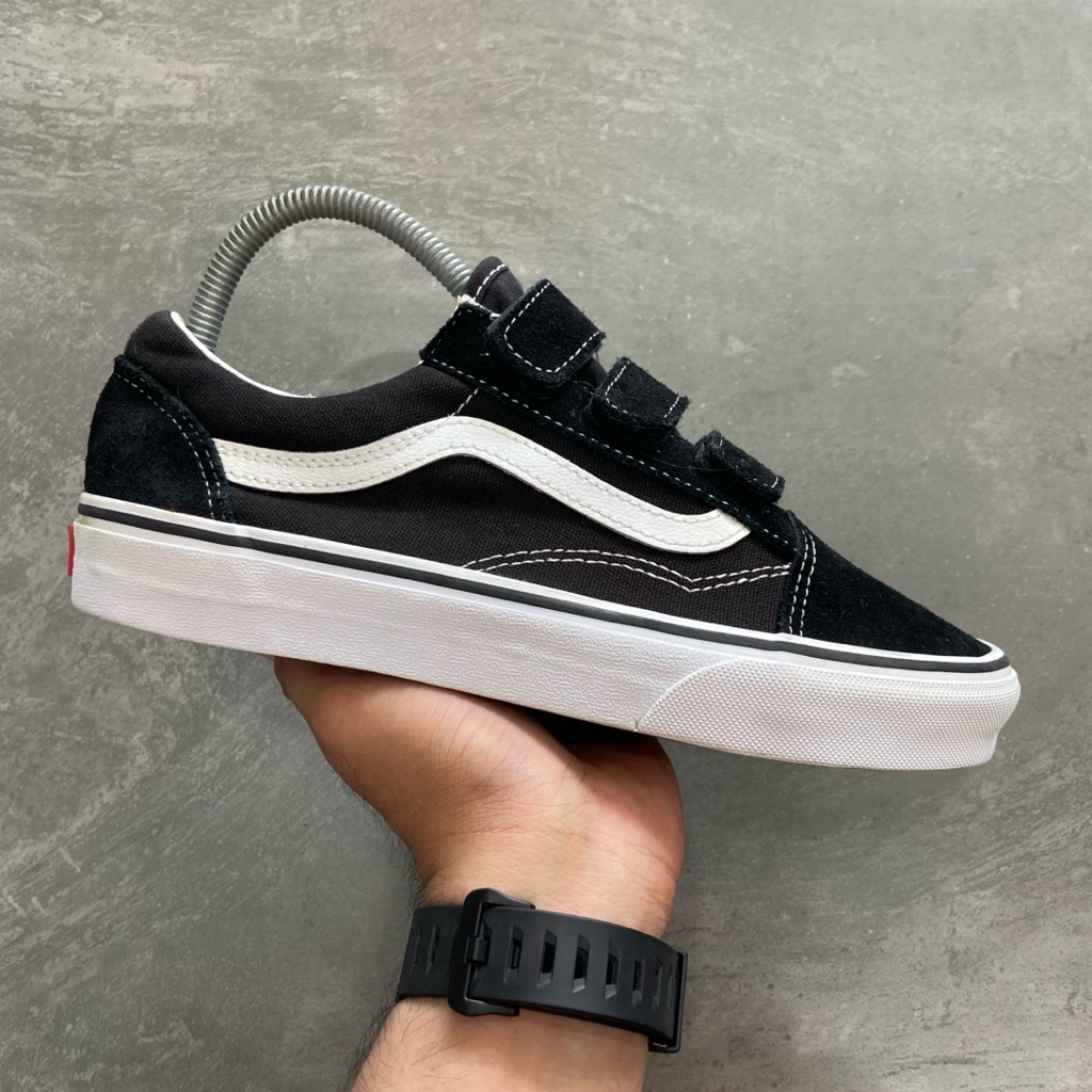 [Size 38.5] Vans Old Skool V ‘Off The Wall’ (VN0A3D29R2P) Second Original Kondisi Nominus. Harga Bar
