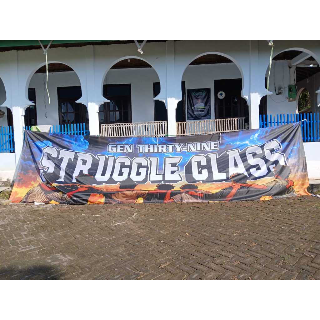 Cetak Bendera Kain TC/TEKSTIL Custom Full Printing Besar/Giant Flag