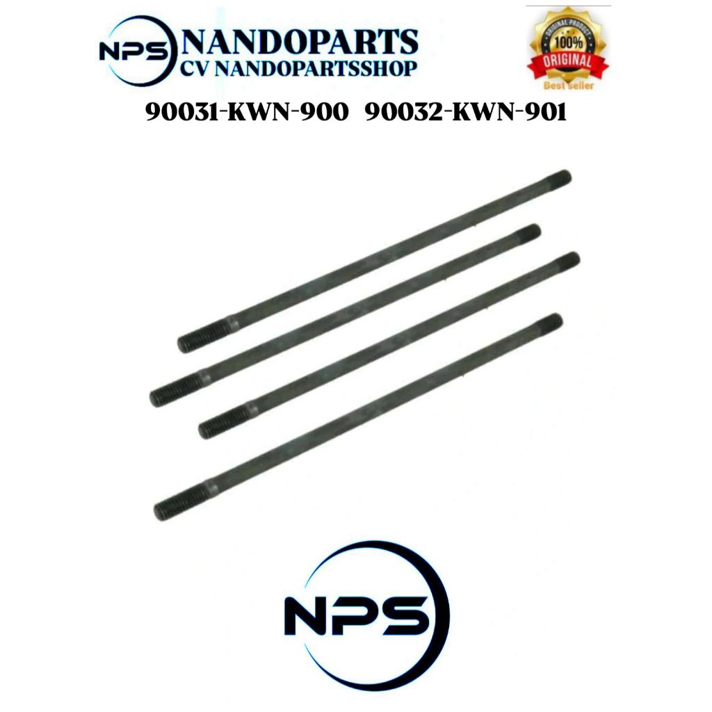 Bolt A - B Stud Baut Ancer Tusuk Sate Honda Honda Vario 125/150 Dan Adv , Pcx 150 Original AHM (9003